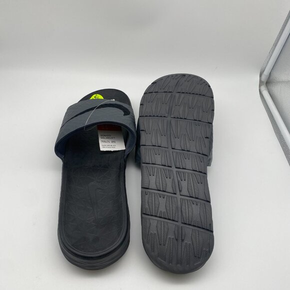 NIKE BENASSI SOLARSOFT BLACK/GRAY #705474-090 US MEN\'S VARIOUS SIZE main image 2